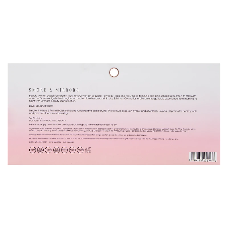 Sweet Romance Nail Polish Set 6-Count