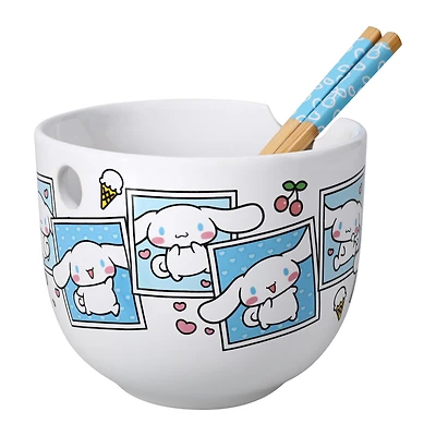 Cinnamoroll™ Ceramic Bowl With Chopsticks 18oz