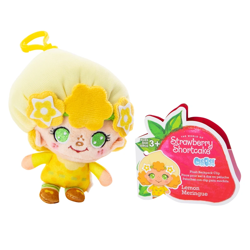 The World Of Strawberry Shortcake™ Plush Backpack Clip - Lemon Meringue