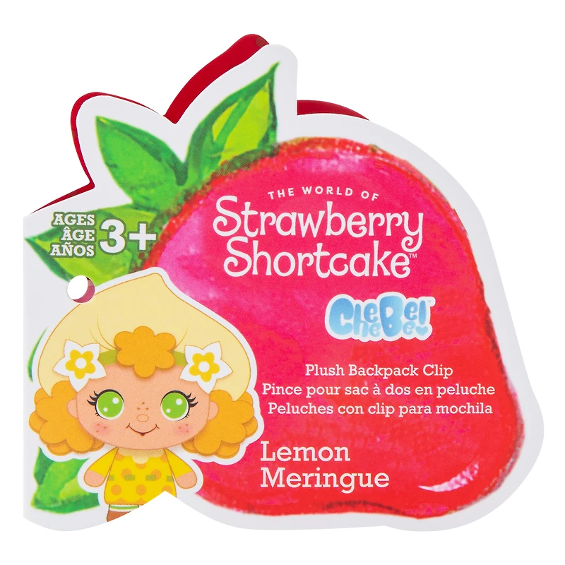 The World Of Strawberry Shortcake™ Plush Backpack Clip - Lemon Meringue