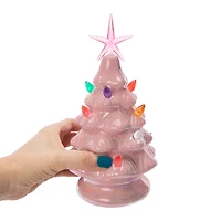 Ceramic Light-Up Christmas Tree 5in x  9.02in