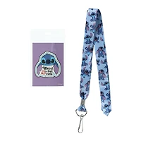 Disney Stitch Lanyard With Badge Holder