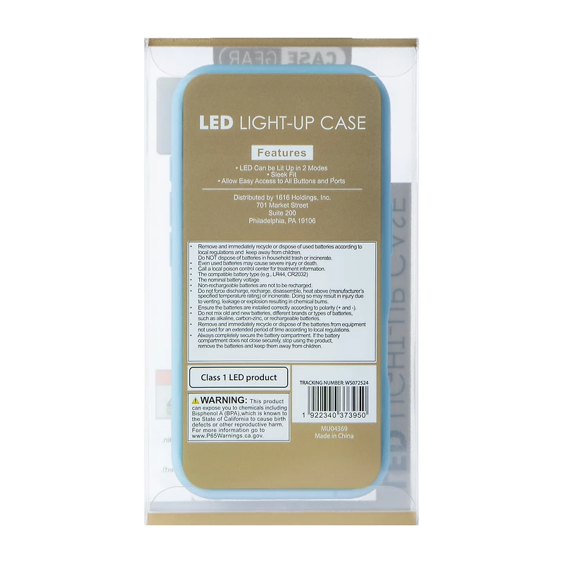 iPhone 16® LED Light-Up Case