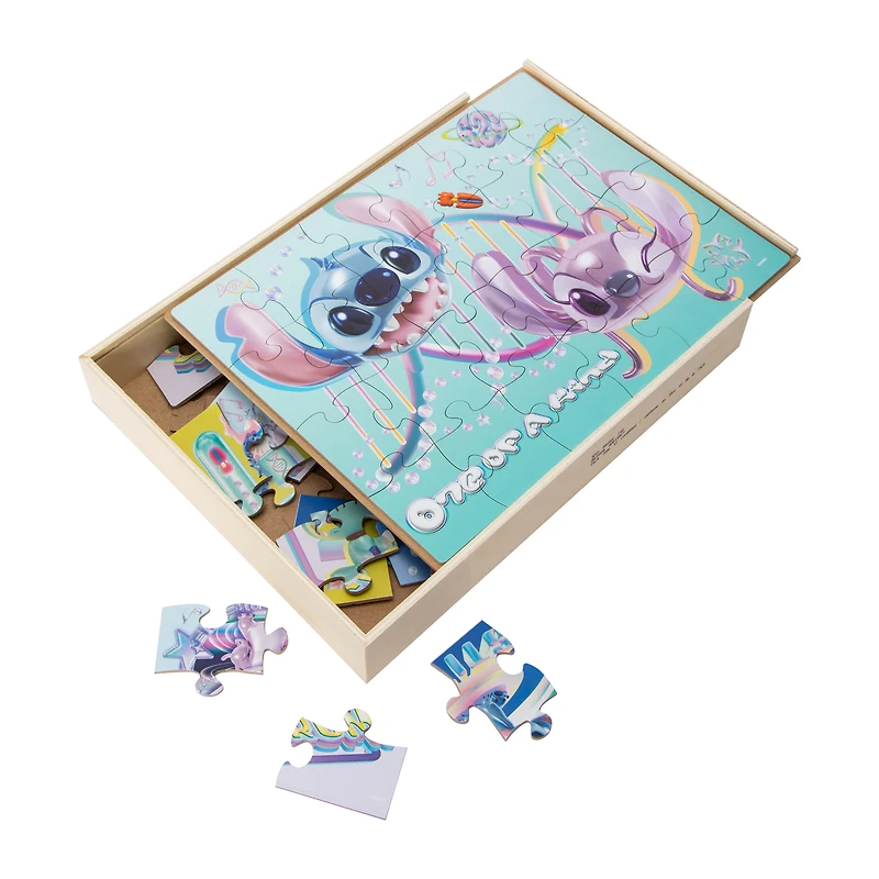 Disney Stitch Wood Puzzles 5-Count