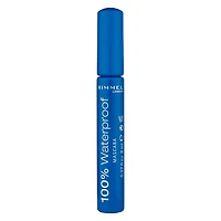 Rimmel London 100% Waterproof Mascara, 001 Black Black, 2 -Pack
