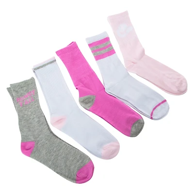 Ladies Crew Socks 5-Pairs