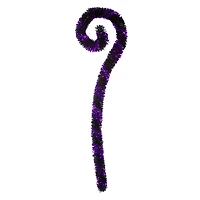 Stripe Tinsel Cane Halloween Decor 48in