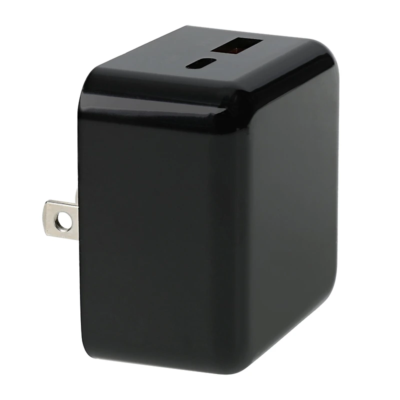 20W Power Delivery & Quick Charge USB-C USB Dual Port Wall Charger