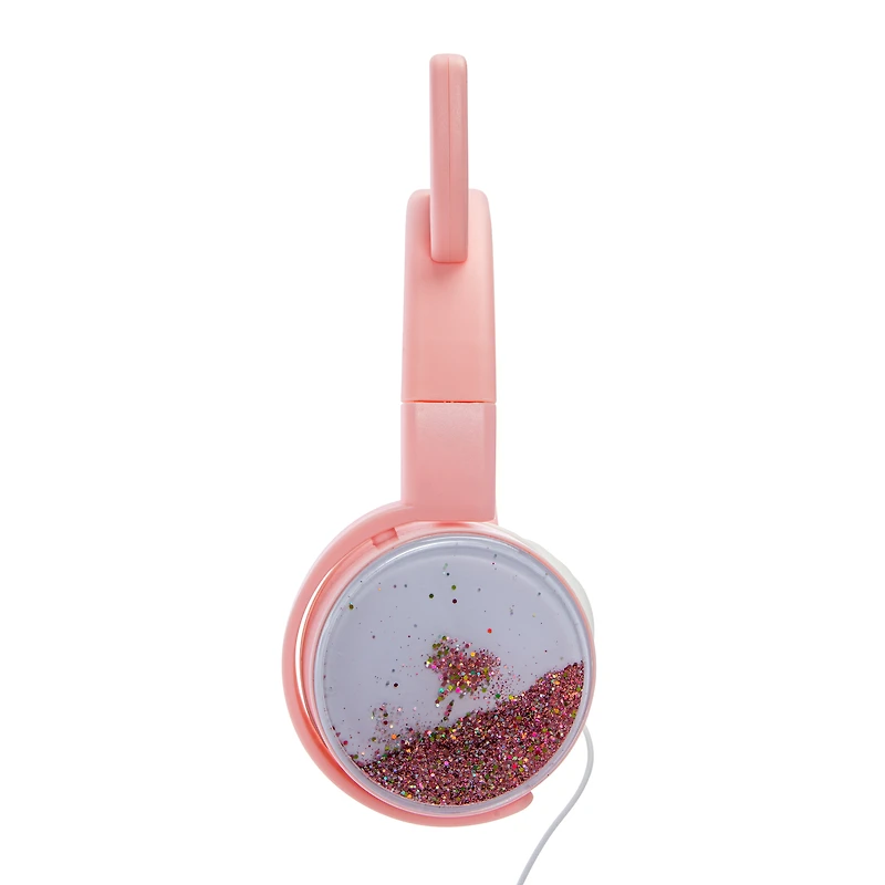 Glitter Cat Liquid Aux-in Headphones With Mic