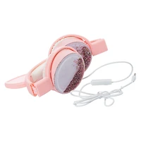 Glitter Cat Liquid Aux-in Headphones With Mic