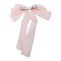 Sheer Shimmer Clip-On Hair Bow 7.87in x 10in