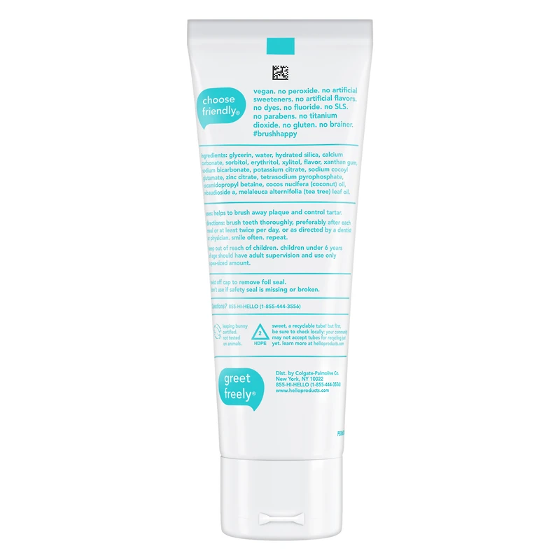 Hello® Antiplaque And Whitening Toothpaste