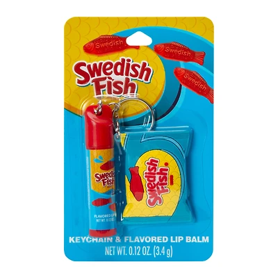 Swedish Fish® Flavored Lip Balm & Keychain 0.12oz