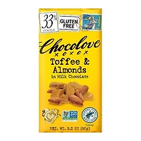 Chocolove® Toffee & Almonds in Milk Chocolate 3.2oz