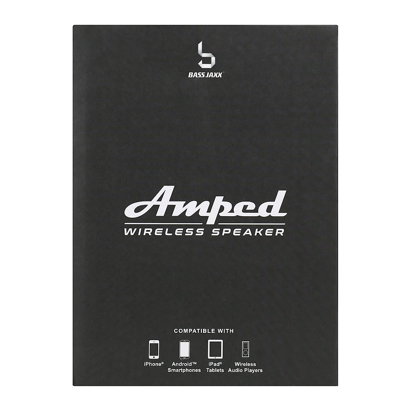 Amped Wireless Speaker With Maximum Bass 9.8in x 5.4in