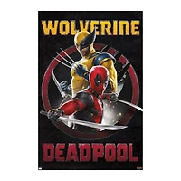 Marvel Wolverine & Deadpool Wall Art Poster 22.3in x 34in