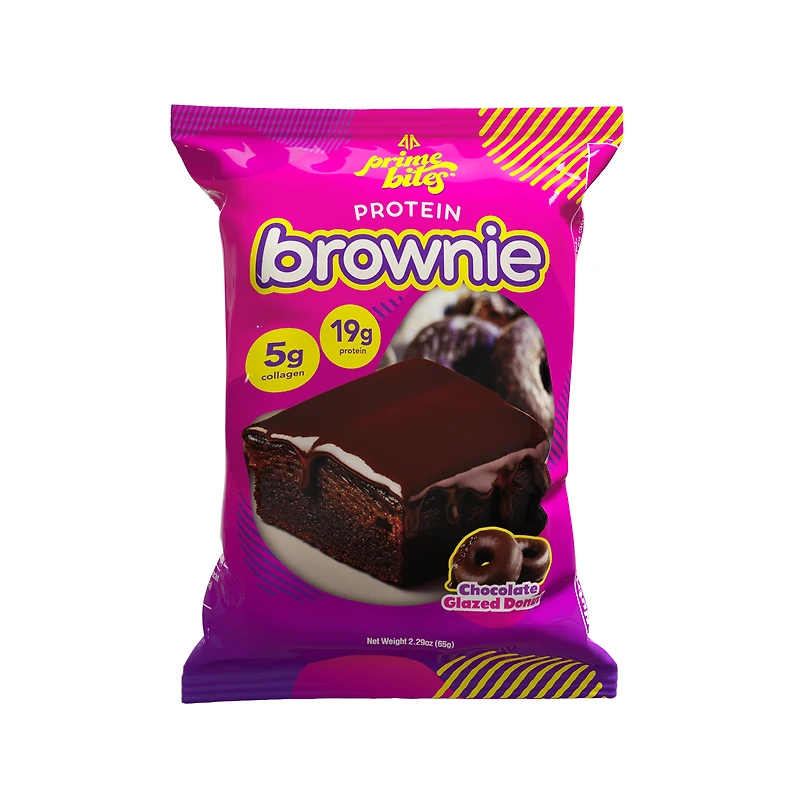 Prime Bites® Protein Brownie 2.29oz - Chocolate Glazed Donut