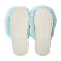 Ladies Fluffy Faux Fur Slippers