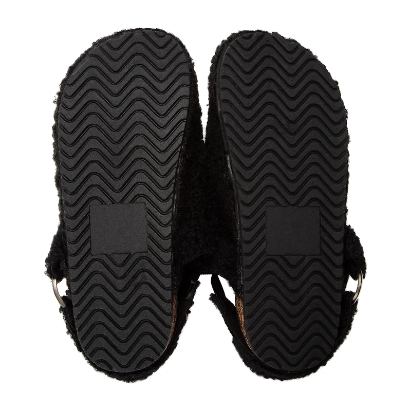 Sole Mates Sherpa Clog With Buckle