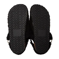 Sole Mates Sherpa Clog With Buckle