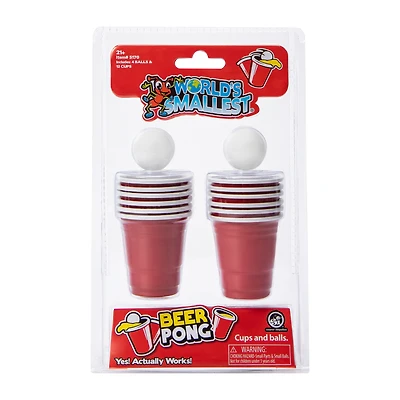 World's Smallest® Beer Pong Set