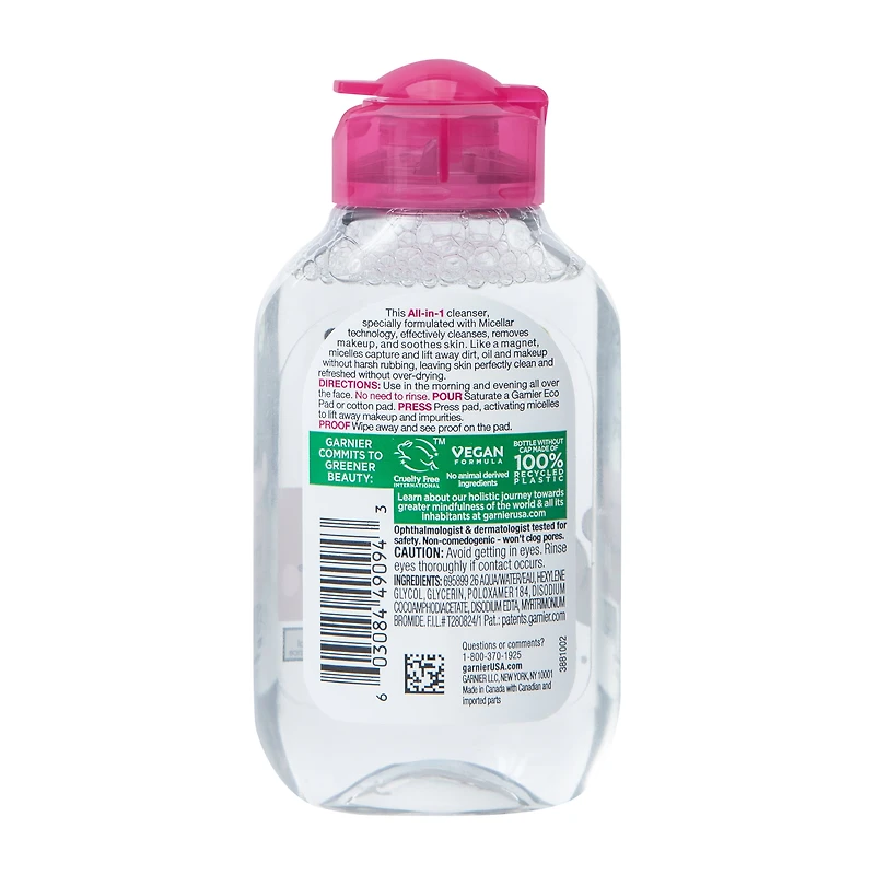 Garnier Skin Active Micellar Cleansing Water 3.4oz