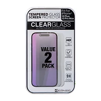 iPhone 16 Plus® HD Clarity Tempered Glass 2-Pack