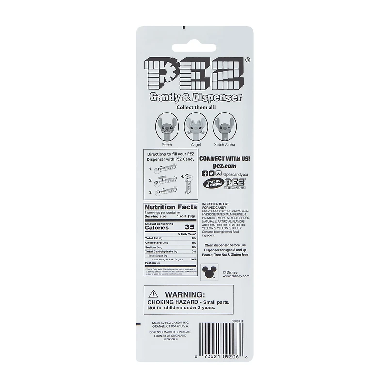 Pez® Disney Stitch Candy & Dispenser 0.87oz (Styles May Vary)