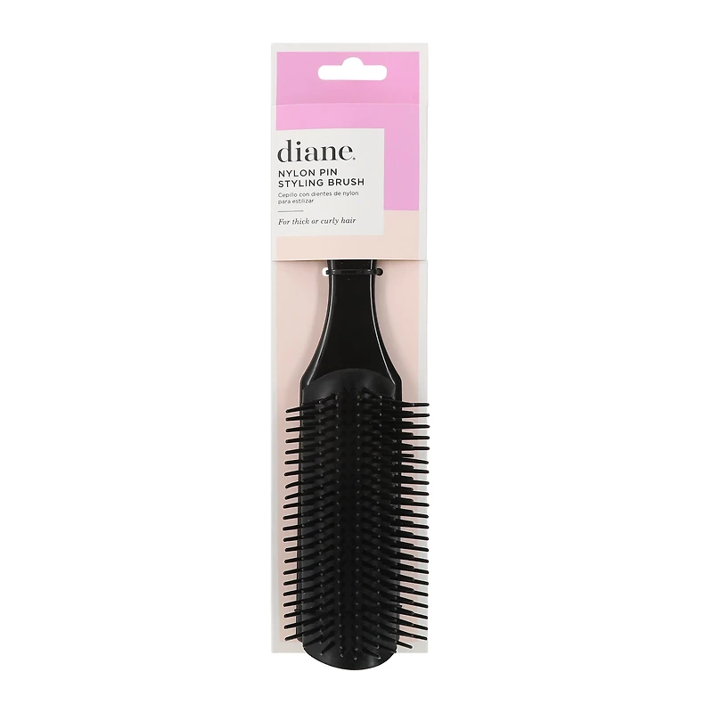Diane® Nylon Pin Styling Brush For Thick Hair