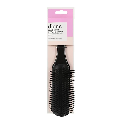 Diane® Nylon Pin Styling Brush For Thick Hair
