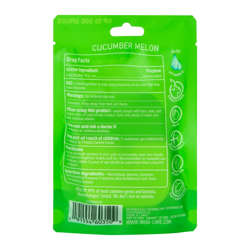 Wish Hydrating & Moisturizing Hand Sanitizer (Styles May Vary)