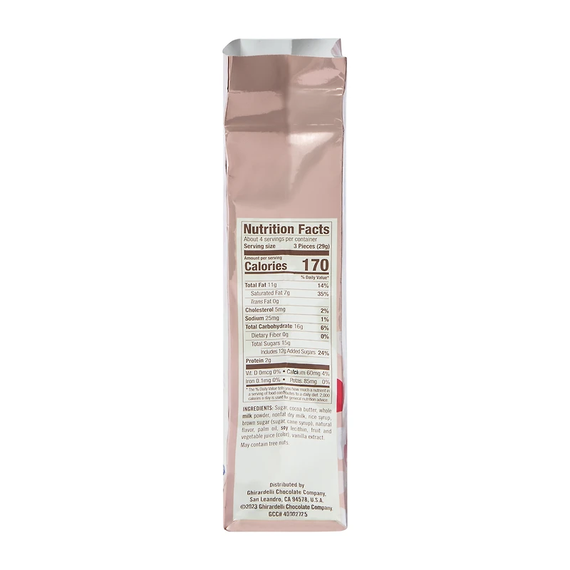 Ghirardelli® Hearts Crème Brûlée White Chocolate 4.1oz