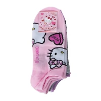 Girls Hello Kitty No-Show Socks 5-Pack
