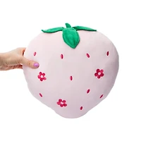 Strawberry Plush Pillow 14in x 14in