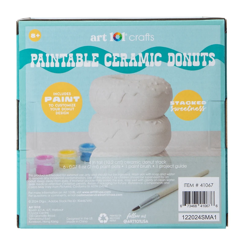 Art 101® Crafts Paintable Ceramic Dessert Set