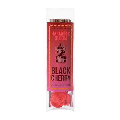 Spiritual Provisions® Harmonic Bloom Incense Sticks With Flower Holder 30-Count