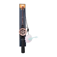 Fishing Rod Cat Toy With Plush Crinkle Teaser