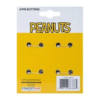 Peanuts® Pin Buttons 4-Pack