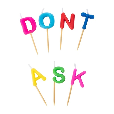 "Don’t Ask" Birthday Candles 7-Count