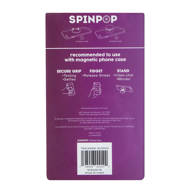 Spinpop Phone Suction Grip Stand