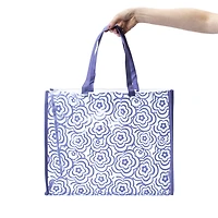 Large Summer Printed Clear Tote Bag 14in x 18in