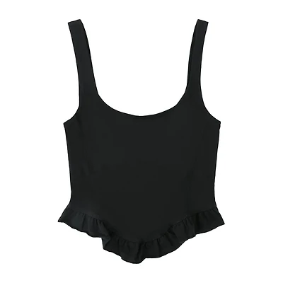 Juniors Ruffle Corset Tank