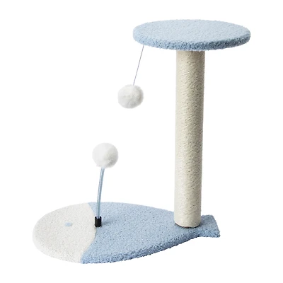 Cat Scratching Post With Perch & Teaser Toys