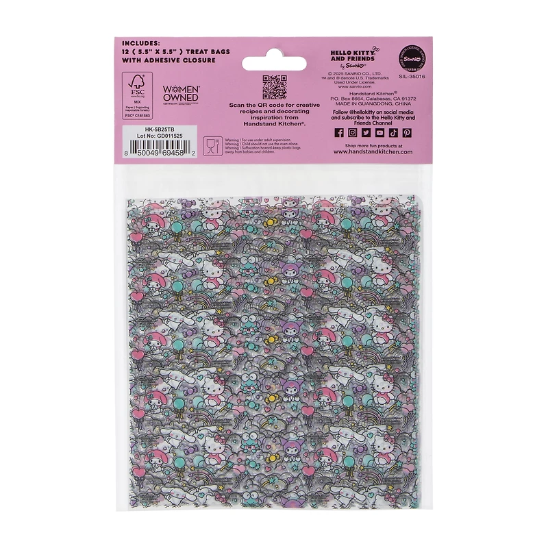 Hello Kitty And Friends® Self-Seal Treat Bags 12-Pieces