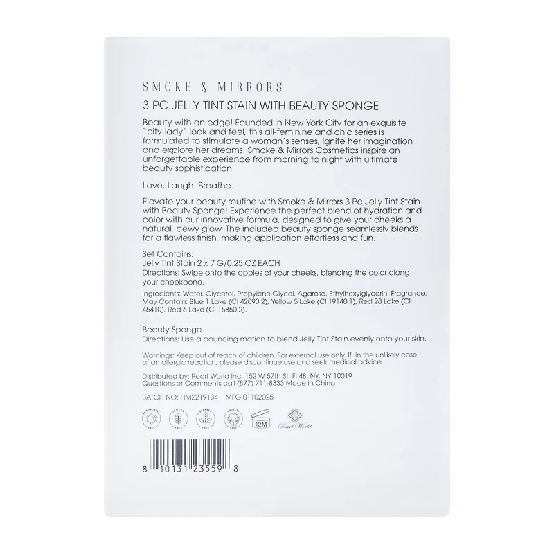 Cheeky Jelly - Jelly Tint Stain With Beauty Sponge 3-Pack