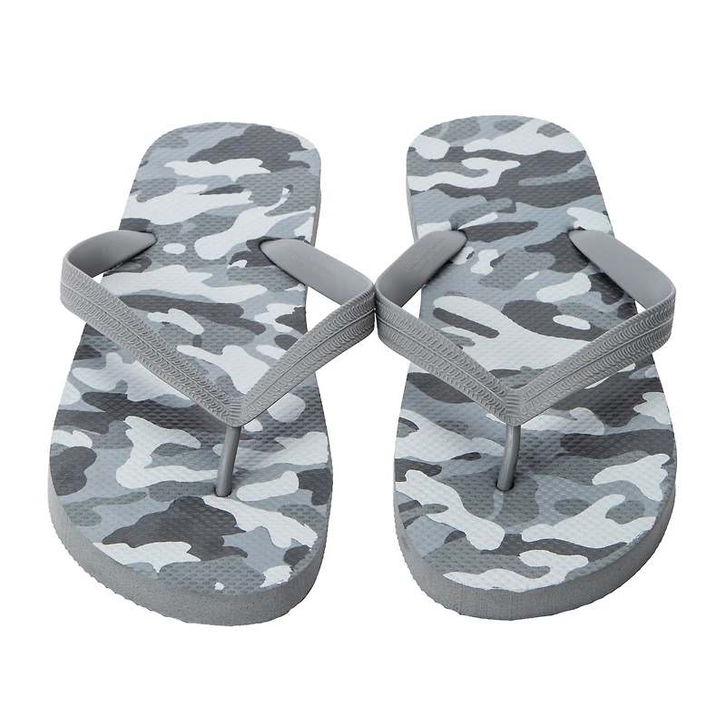Young Mens Printed Flip Flops