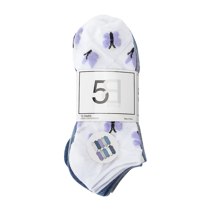 Juniors No-Show Socks 10-Pack