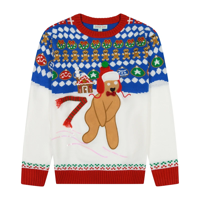 ''You Can't Catch Me, I'm The Gingerbread Man!' Holiday Sweater
