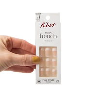 Kiss® Salon French Moon Pink Full-Cover Nails 24-Count