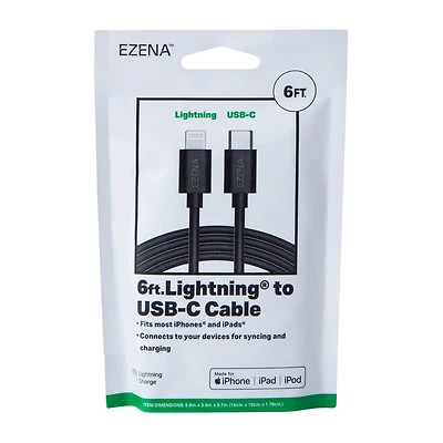 Ezena™ Lighting® To USB-C Cable 72in